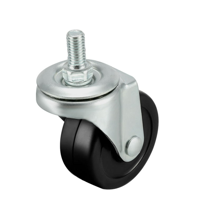 2 inch,Brak Moving Caster Wheels Trolley Wheels Office Chair Caster,Furniture Caster,Swivel Stem Castors,Caster with Brakes,M8 Stem Caster Wheel,Load Capacity 100kg,Protect Your Carpet,Hardwood,5 pcs 